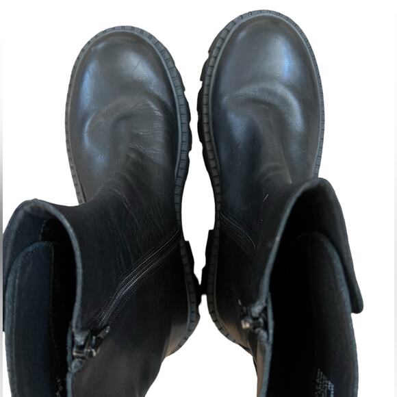 NWOT Women's Steve Madden Sameera Black Leather Booties – Sz 8 - Picture 5 of 6